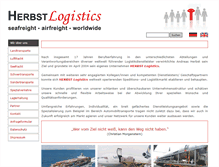 Tablet Screenshot of herbst-logistics.de